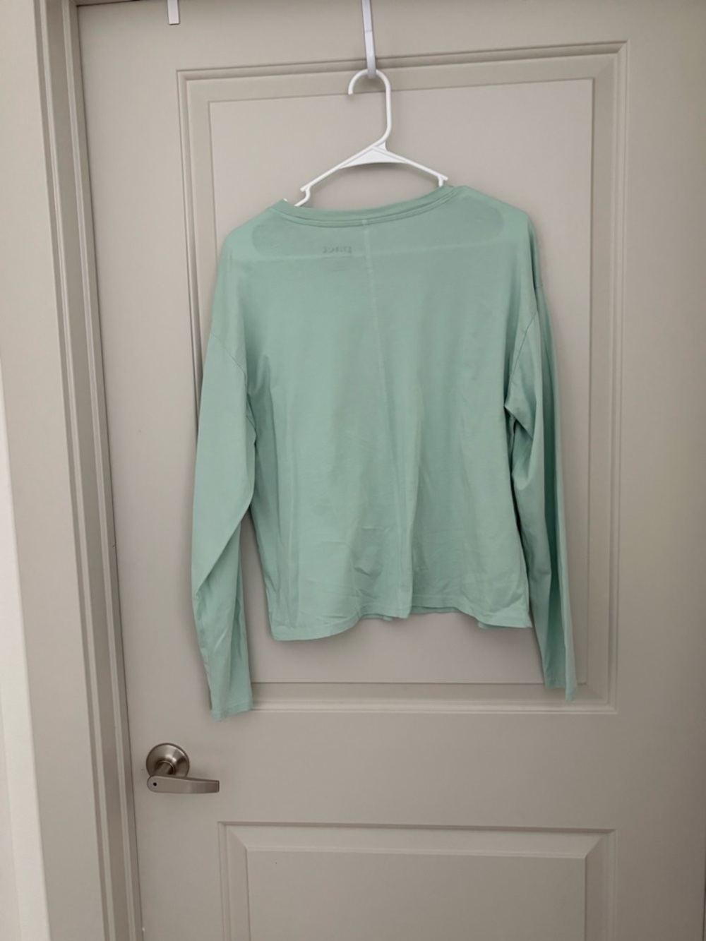 Pact Organic Cotton Long Sleeve Mint Green Top Size M - Picture 4 of 5